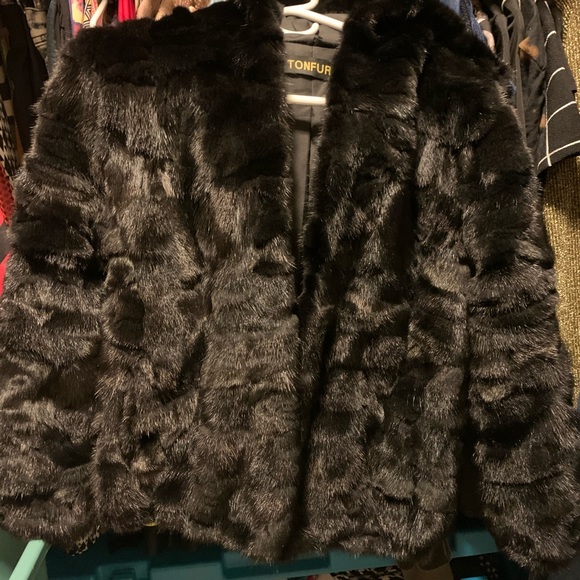 Women’s 100% Mink Fur Bomber Jacket Coat - Small - Picture 3 of 8